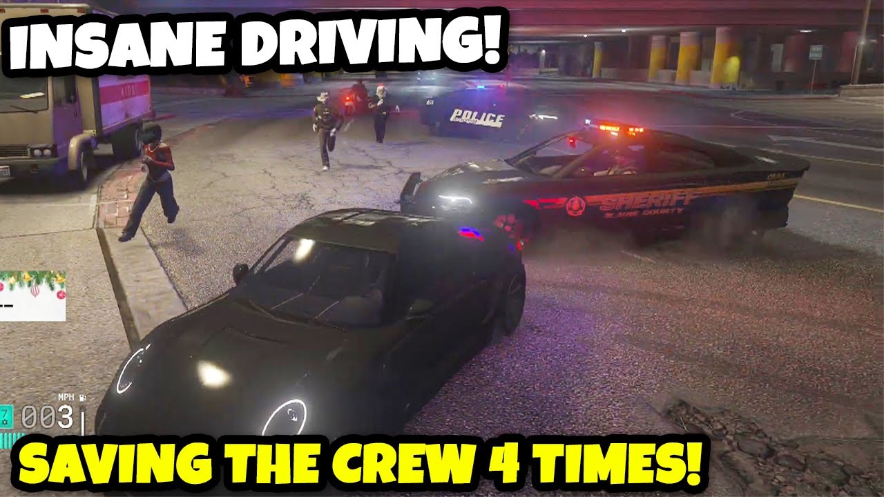 AnthonyZ SHOWS INSANE DRIVING & SAVES HIS CREW 3 TIMES! | GTA NoPixel 4.0