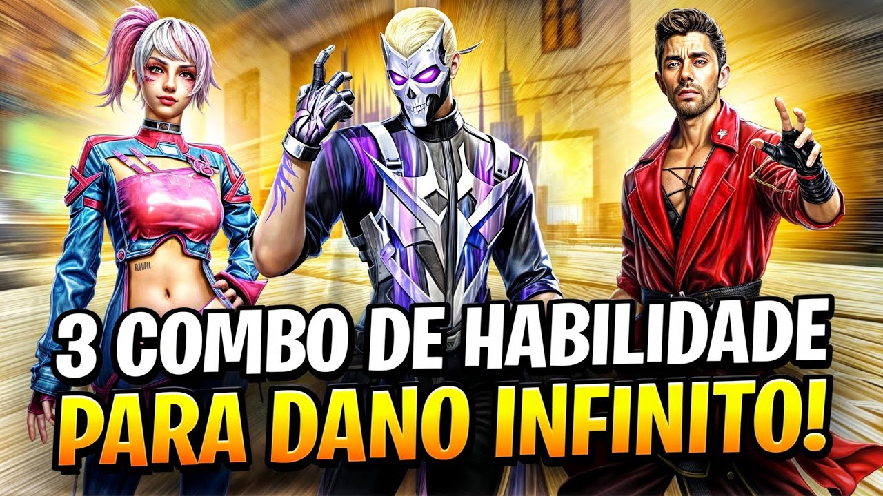 3 COMBINAÇÕES DE HABILIDADES PARA CAUSAR DANO INFINITO NO FREE FIRE EM 2025