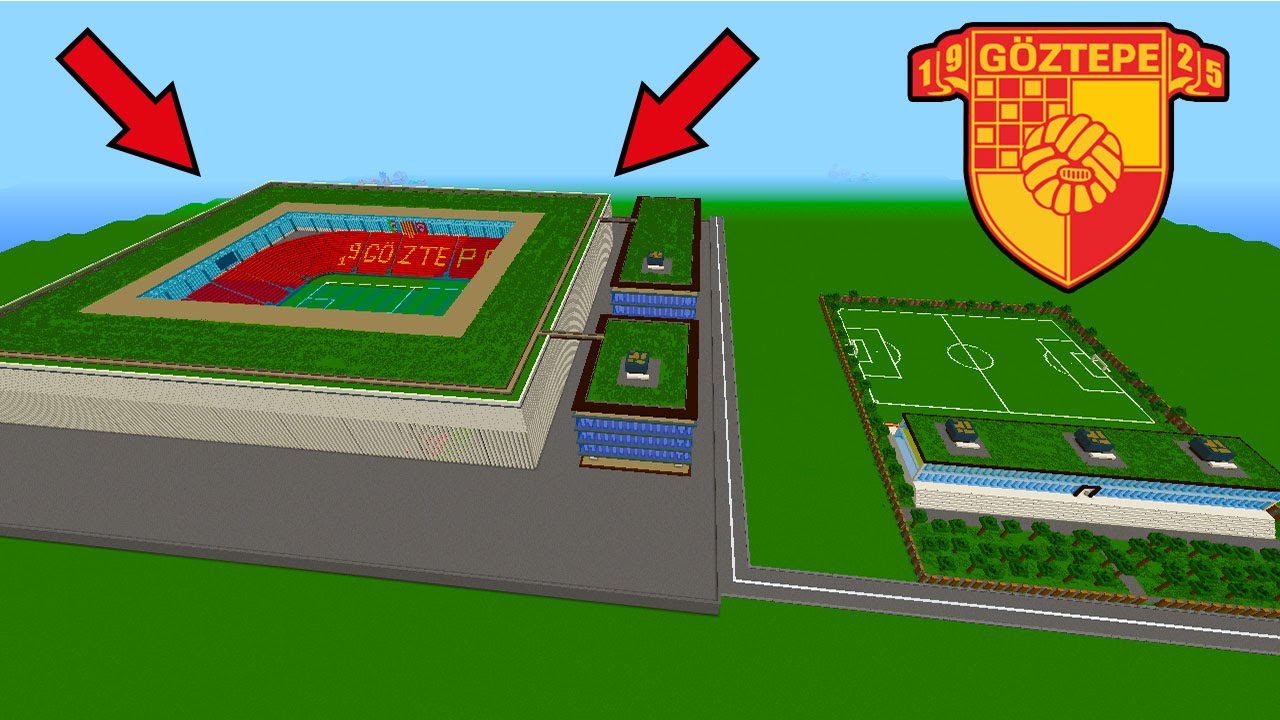 MİNECRAFT STADYUM GÖZTEPE - GÜRSEL AKSEL STADYUMU- (GÖZTEPE ARENA) - BİTTİ SONUNDA!!