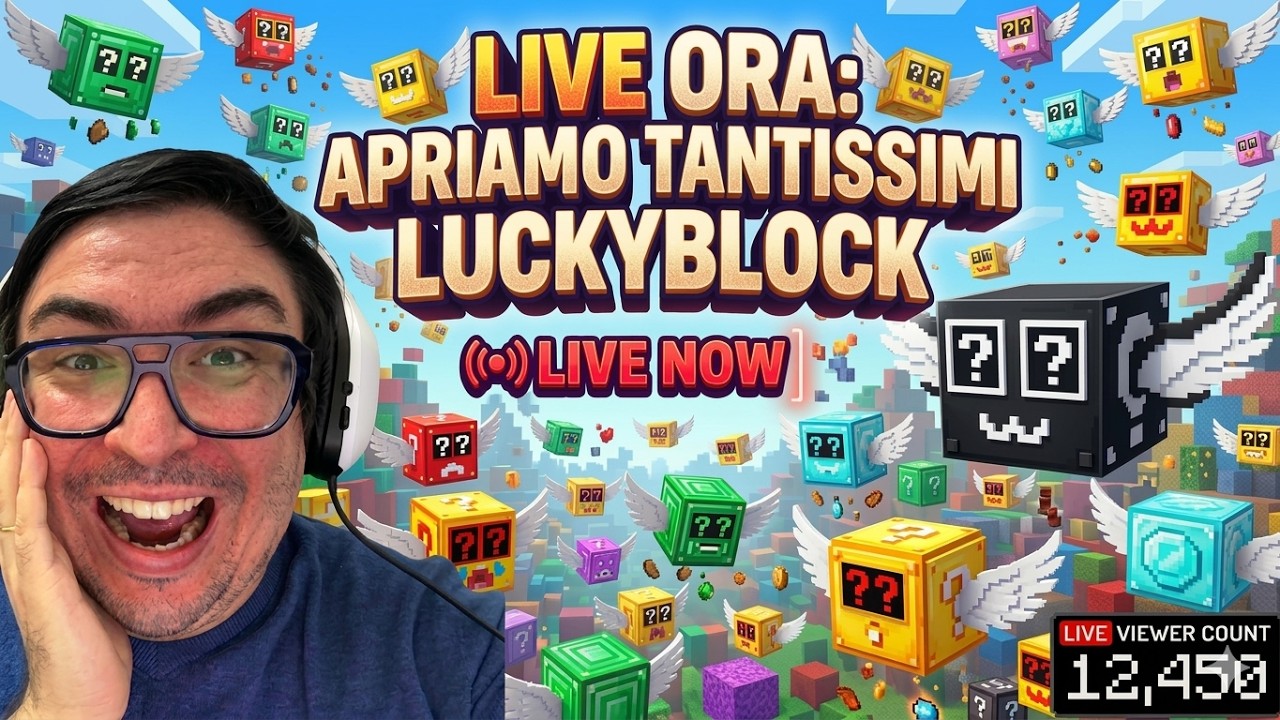 APRIAMO TANTI LUCKYBLOCK E NOOBINI PIZZANINI CHALLENGEEE