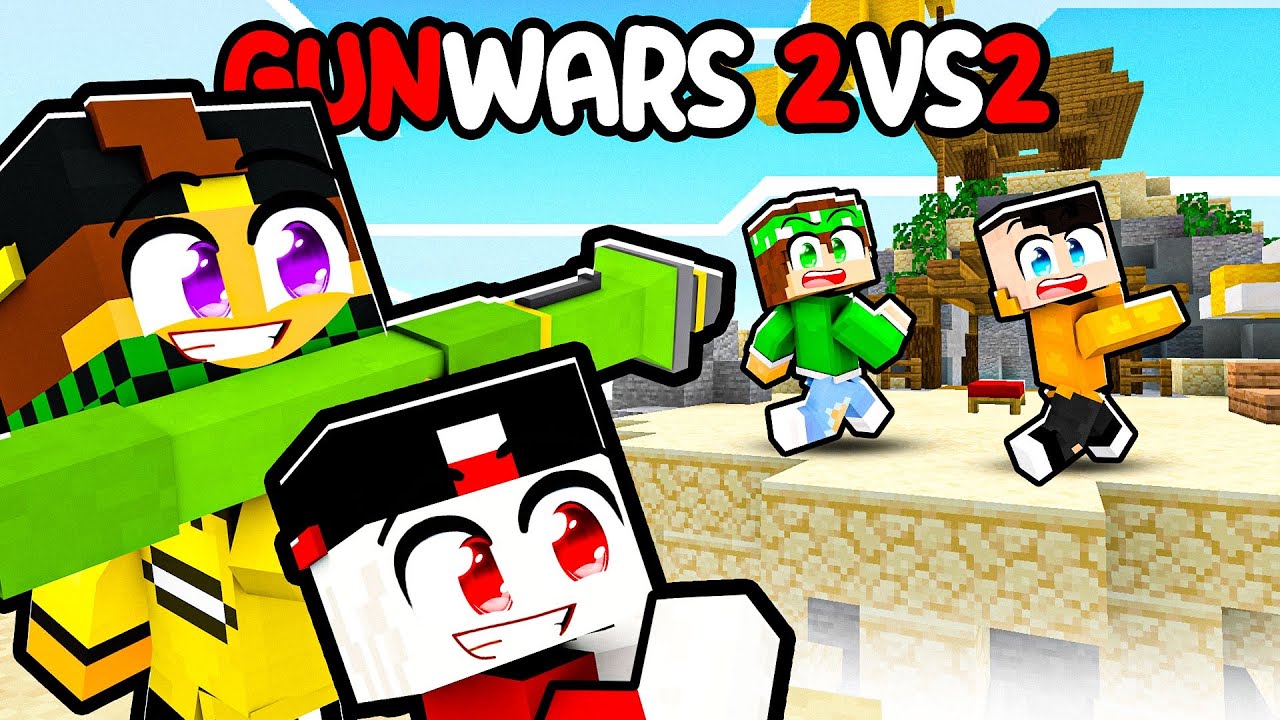 GUNWARS 2vs2 con LE ARMI OP - MARCY e BADDI vs NICO e LOCO MINECRAFT ITA