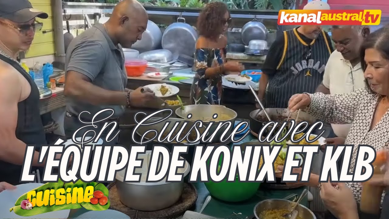 En cuisine avec L'équipe de KONIX et KLB chez KANAL AUSTRAL.TV