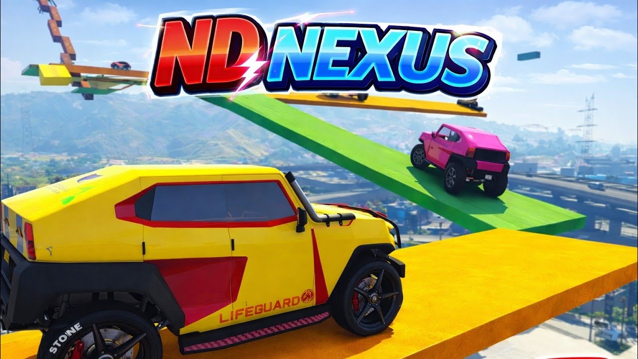 Extreme GTA 5 Stunt Challenge || Longest  Face to Face parkour Gta5 | Sky Roads Madness