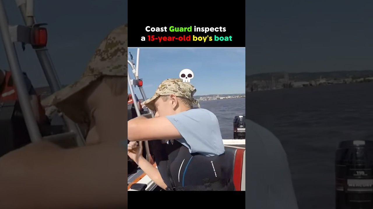 Coast Guard Inspects Young Fisherman's Boat 😳