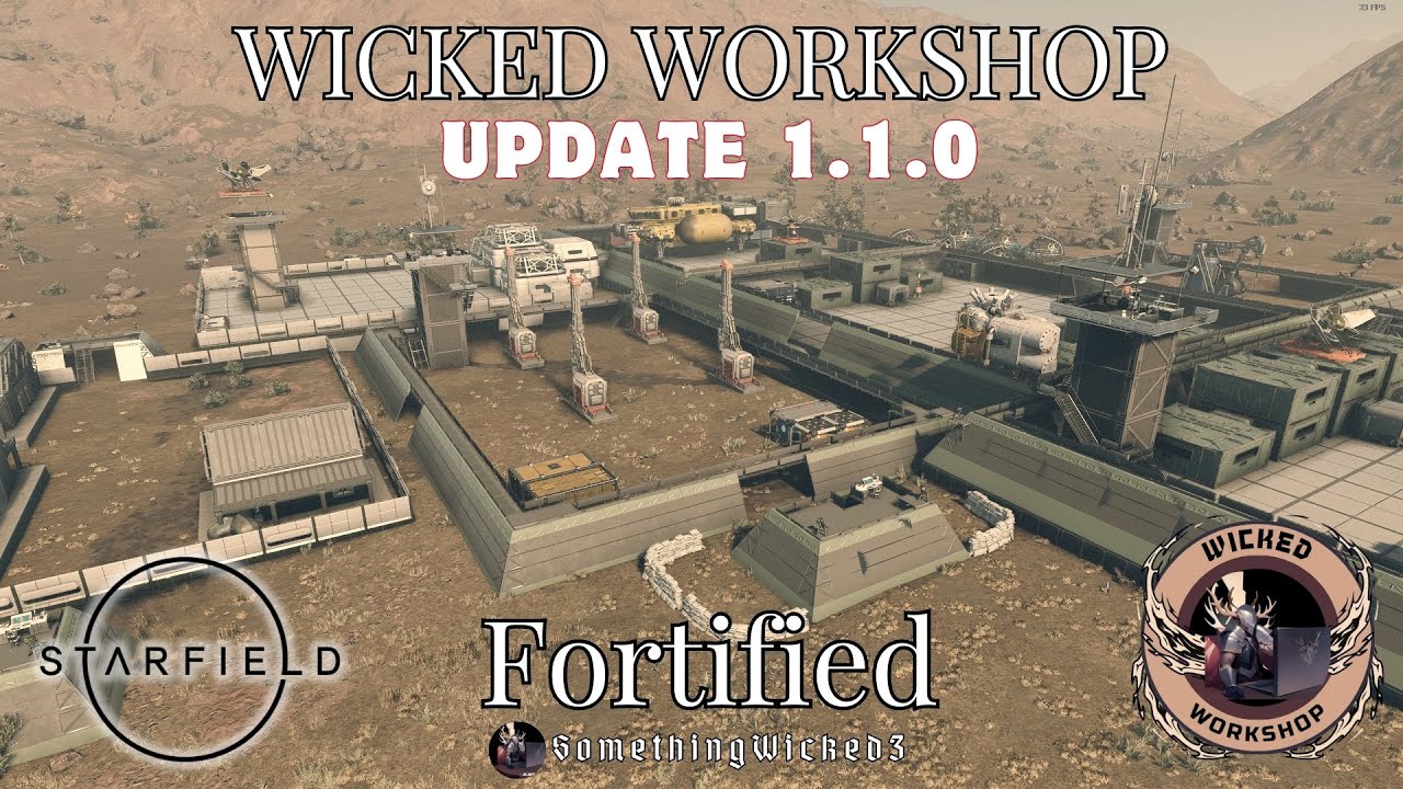 Starfield Mods Wicked Workshop- Fortified Massive Update!