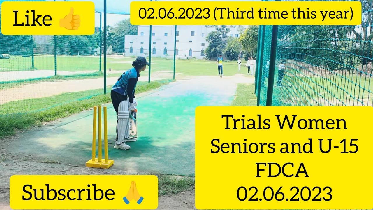 TRIALS WOMEN SENIOR AND U-15 FDCA THIRD TIME THIS YEAR 02.06.2023 #womencricket #wpl #cricket #100k