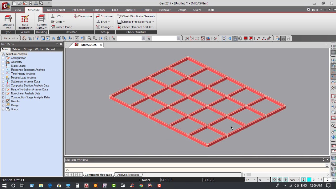 ANALYSIS & DESIGN OF MULTI STORIED RC BUILDING WITH MIDAS GEN 2017 PART-01[MODELING]