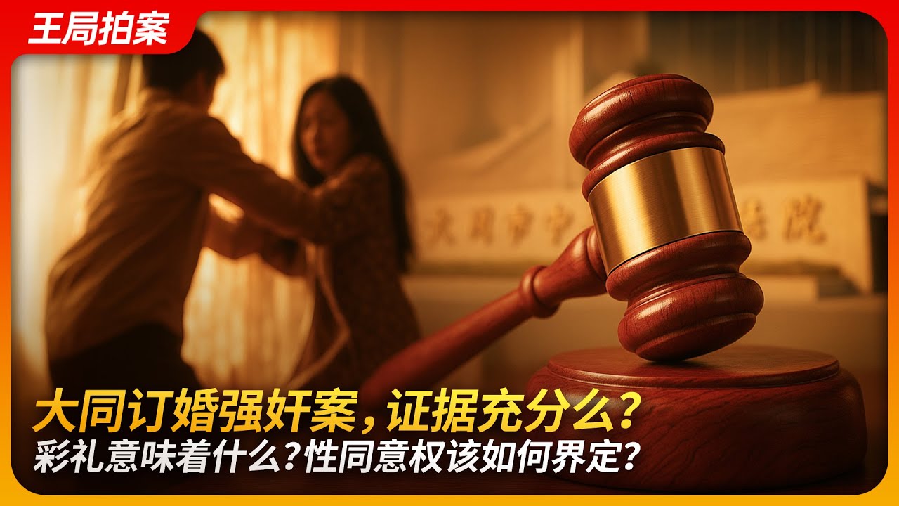 大同订婚强奸案，证据充分么？彩礼意味着什么？性同意权该如何界定？｜大同｜订婚强奸案｜性同意权｜疑罪从无｜王局拍案20250417