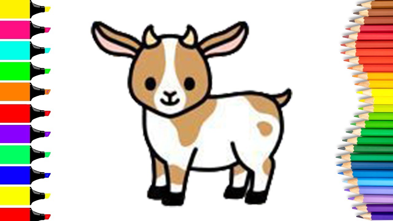 How to draw a Goat || Goat drawing
