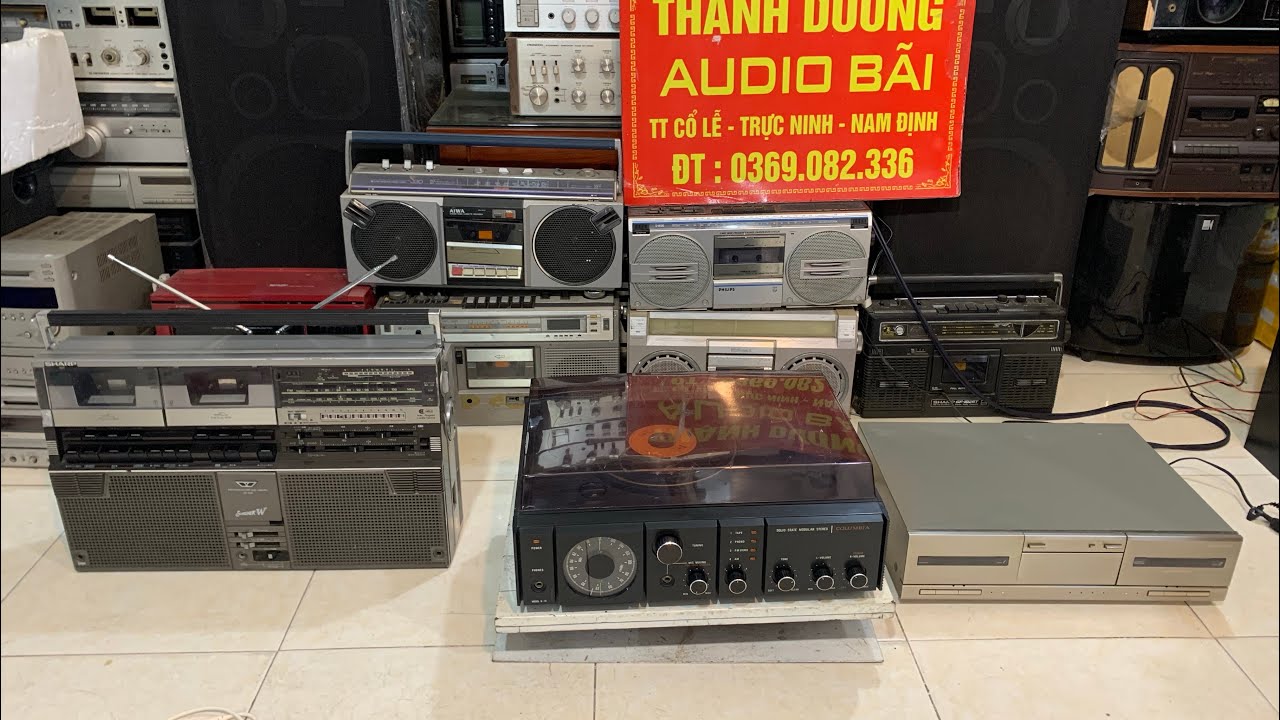 Đài Shapr GF-808. Amli đài kèm đĩa than. Đầu băng cassette Onkyo. Lh:0369082336