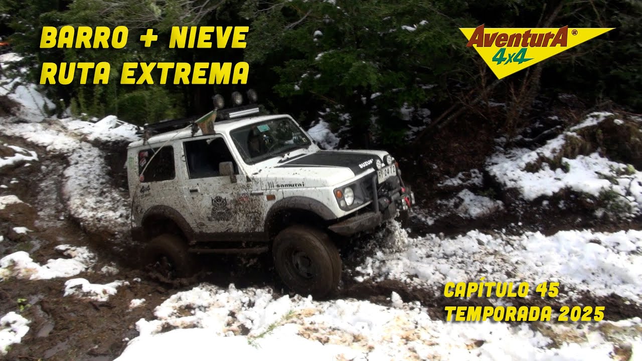 Ruta extrema 4x4 en Curarrehue | Barro, nieve y un Lada Niva al límite