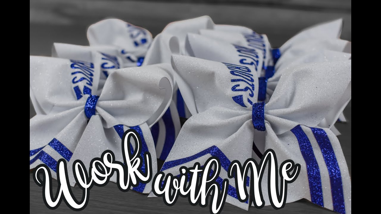 Work with Me - Patriot Cheer Bow ~ Etsy Small Business