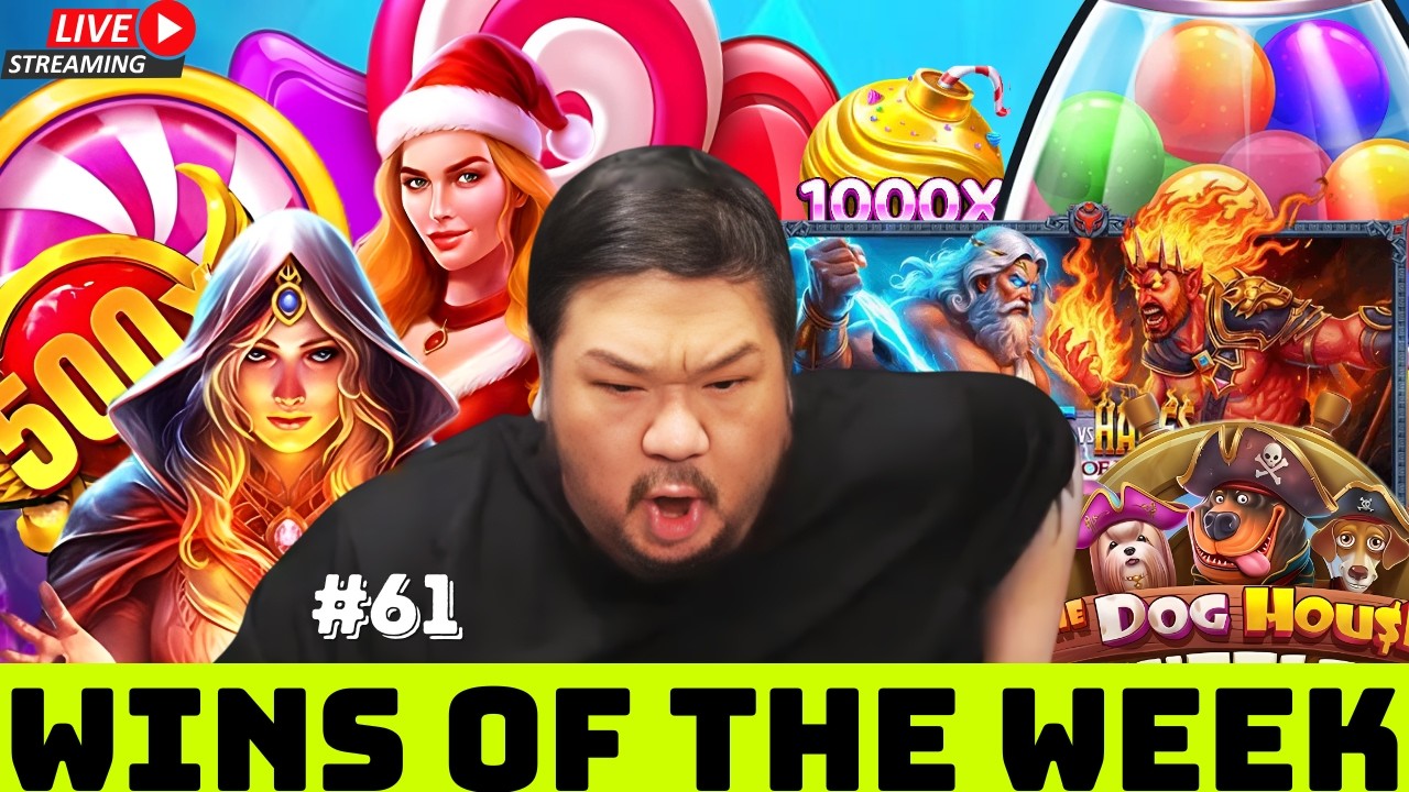 BIG BOY CHENG BIGGEST SLOT WINS OF THE WEEK#61 SUGAR RUSH 1000 ALWAYS SAVES THE DAY! #bigboycheng