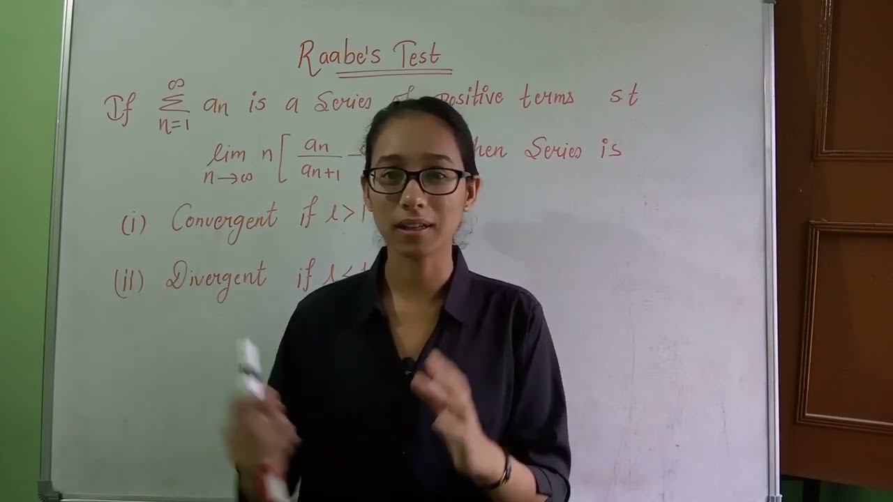 Raabe's Test | Proof | Sequence and series