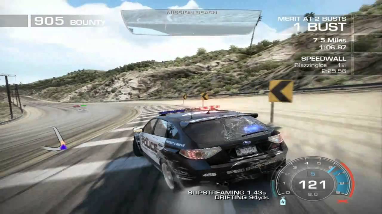 Need for Speed - Hot Pursuit ~ Cop Gameplay ~ Escape to the Beach