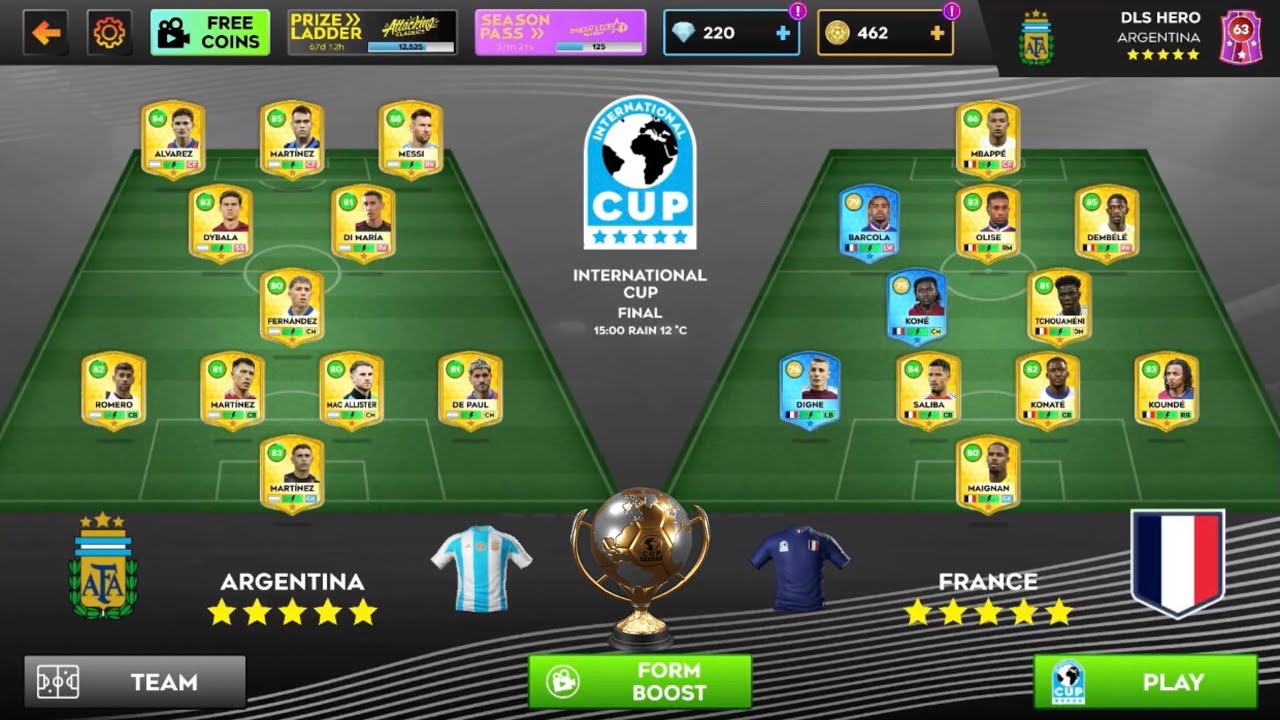 Dls 25 | Argentina Vs France Vs Sweden | International Cup Final🏆🔥