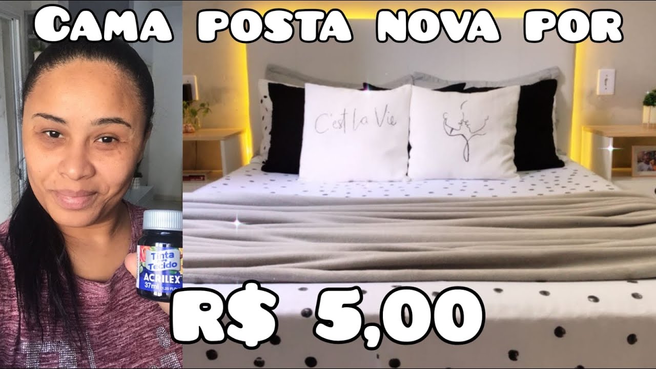 TRANSFORMEI UM LENÇOL SEM GRAÇA GASTANDO MUITO POUCO/ FICOU INCRÍVEL