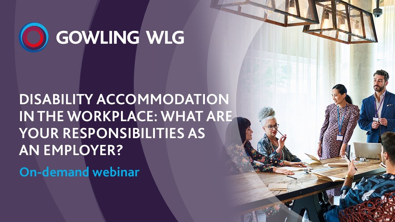 Disability accommodation in the workplace: What are your responsibilities as an employer?