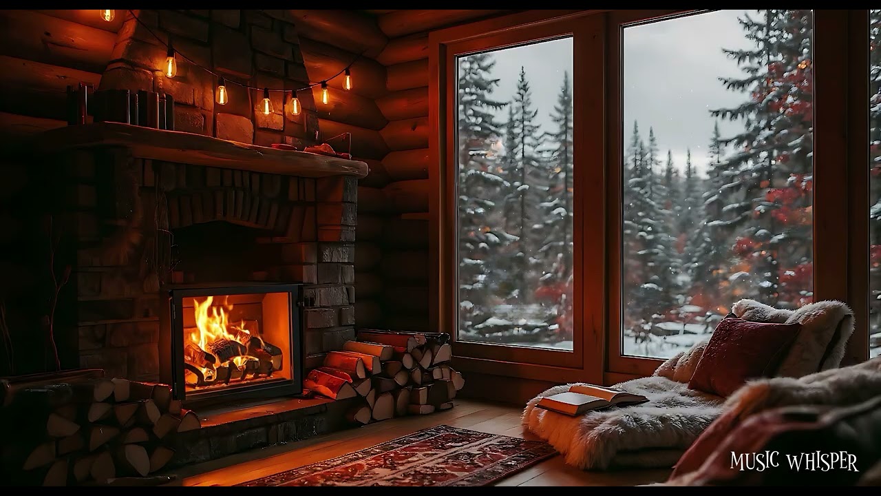 You Won’t Believe How Calm This Feels ❄️🔥 | Winter Fireplace Ambience