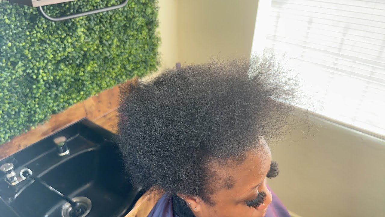 Big chop because her hair is falling out