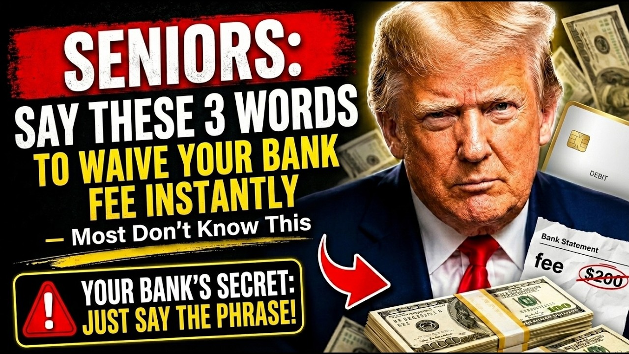 Seniors: Say These 3 Words to Waive Your Bank Fee Instantly &mdash; Most Don&rsquo;t Know This