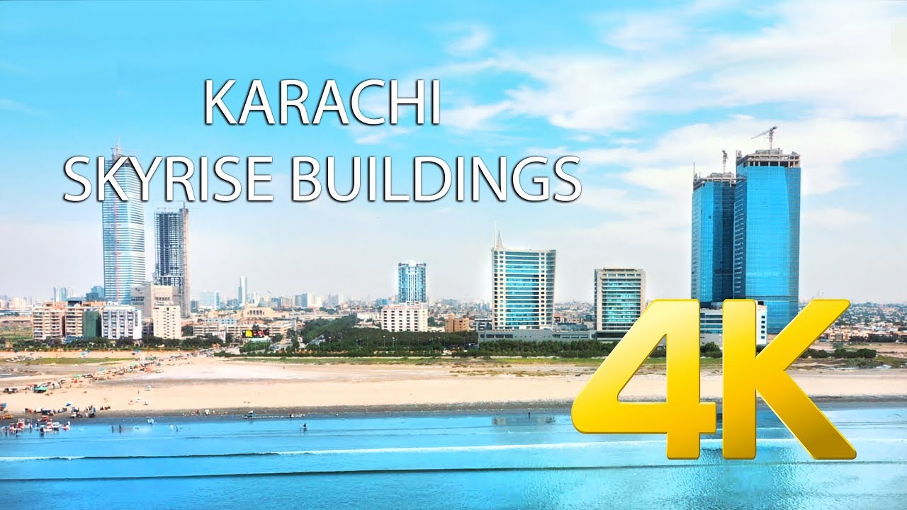 Karachi Skyline Montage Aerial 2019 Part 1 - 4K Ultra HD - Karachi Street View