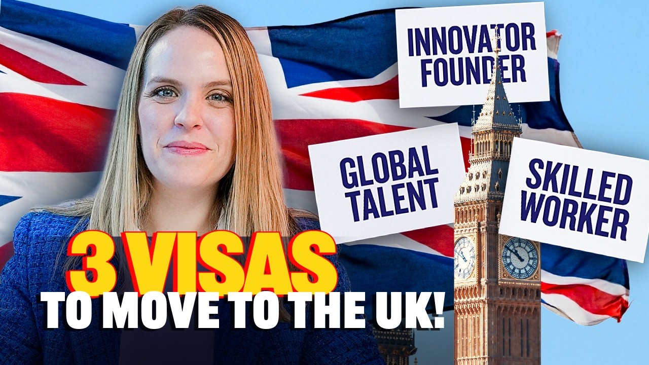 3 Quick Ways to Move to the UK I Global Talent, Skilled Worker & Innovator Founder Visas