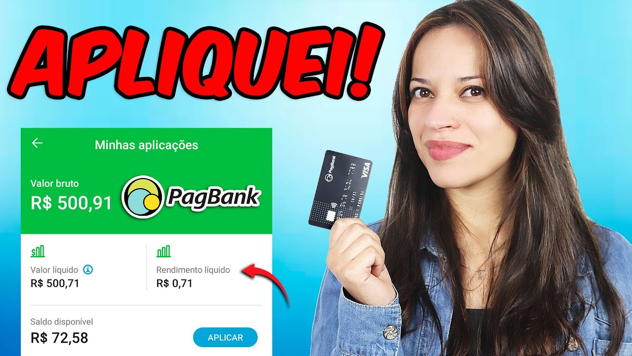 Apliquei R$ 500,00 no CDB PagBank e consegui o CARTÃO DE CRÉDITO VISA 💳