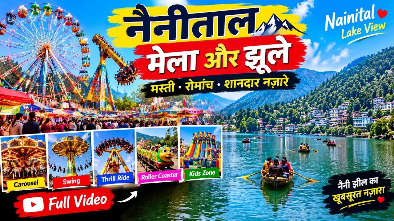 Beautiful Views and Fair Vlog in Nainital 🎡 | Nainital Tourism 2026 #nainital #lake