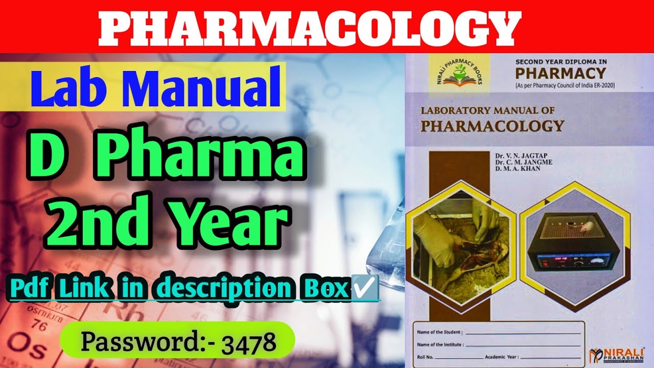 D Pharma 2nd year || Pharmacology Lab Manual || Nirali publication || #pharmacology