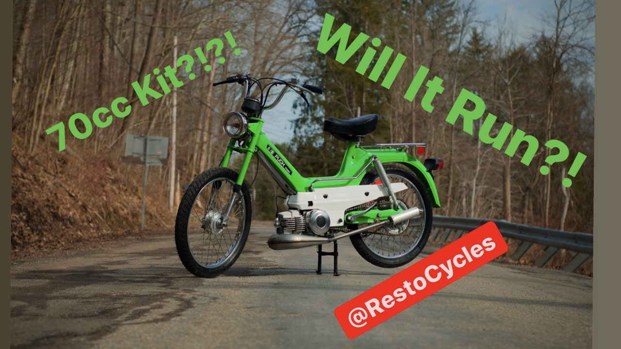 Puch Maxi 70cc Kit 1st Start Up! Will It Start?!?