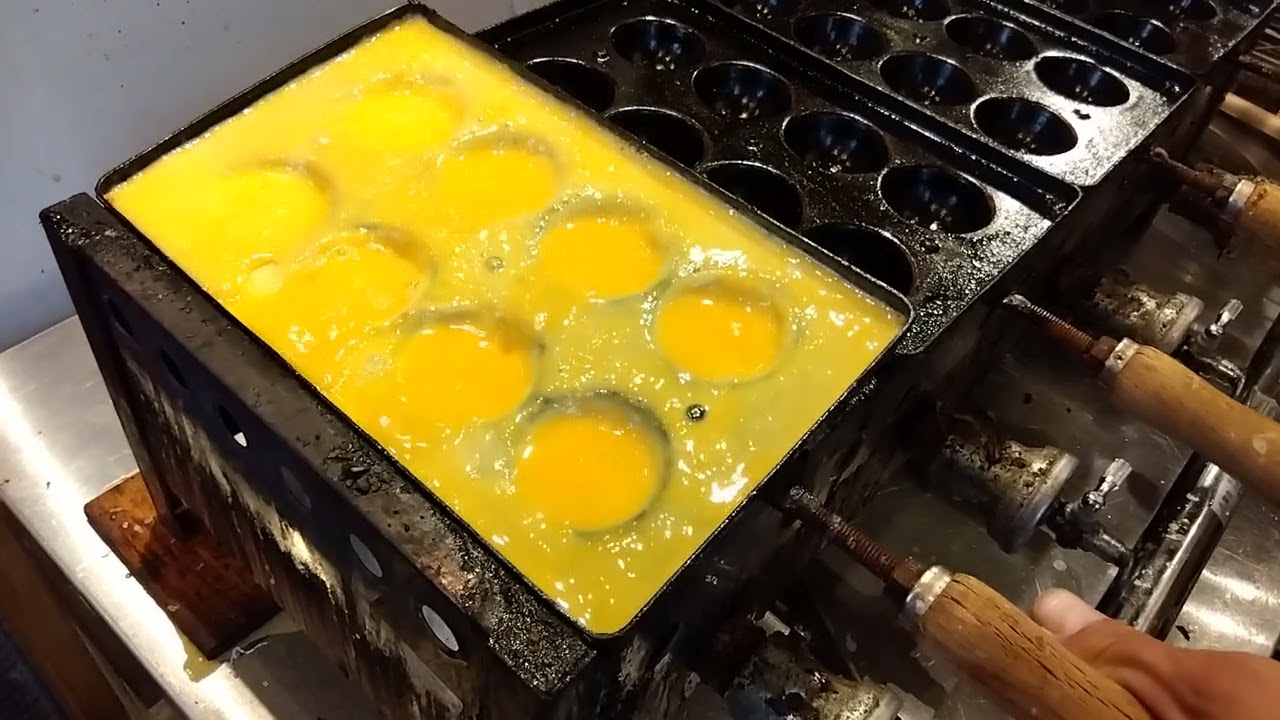 round dashimaki-egg with an Akashi-yaki pan -vol1- 明石焼き銅板で丸いだし巻き卵作ってみたその1