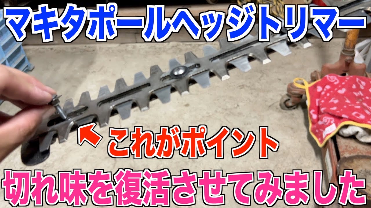 【切れ味復活】マキタポールヘッジトリマーの切れ味はここで決まる？ 30代米作り奮闘記#276