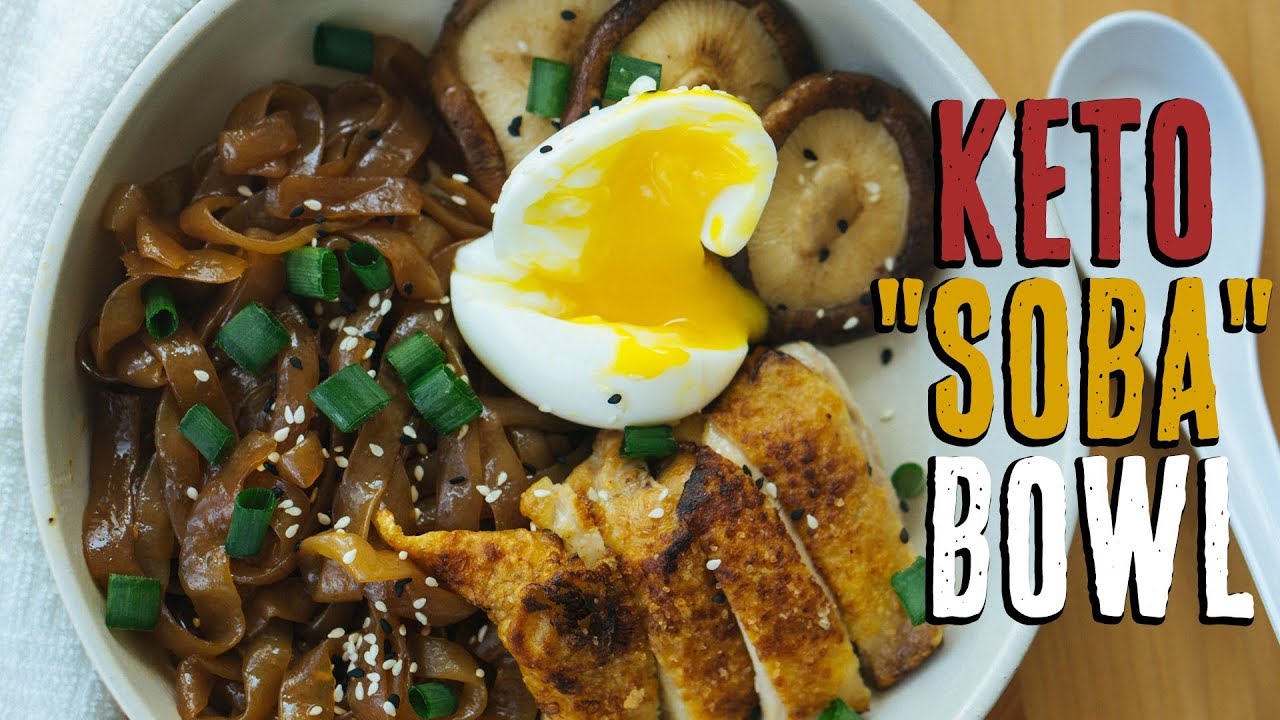 Asian Keto Noodles Recipe | Crispy Chicken Soba Bowl