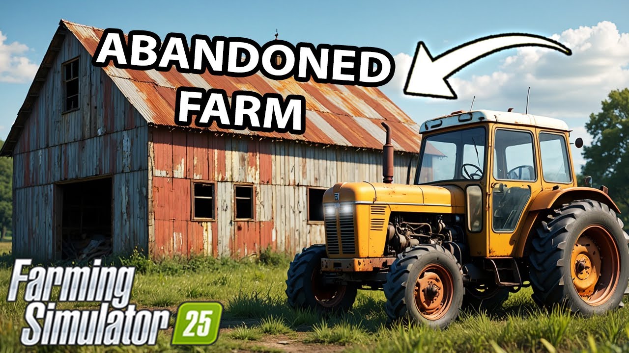 I spent 365 days rebuilding the ABANDONED FARM with $0! Farming Simulator 25
