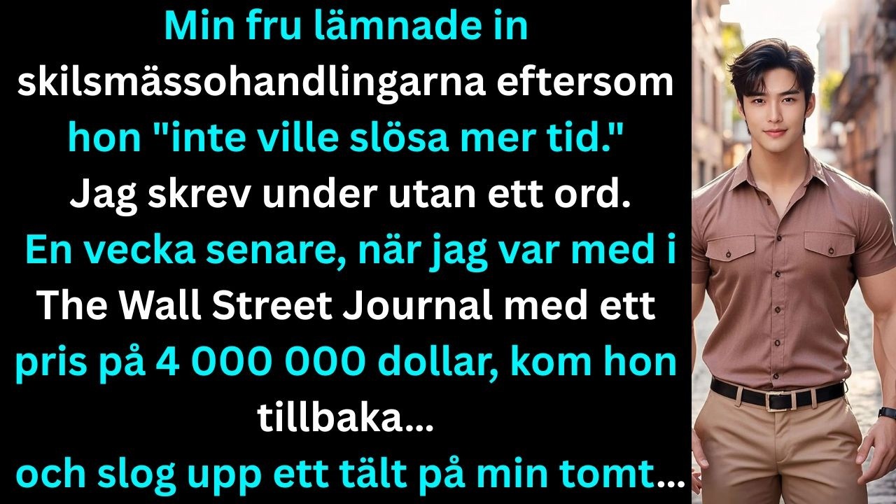 Min fru ansökte om skilsmässa… tills hon såg mig i tidningen.