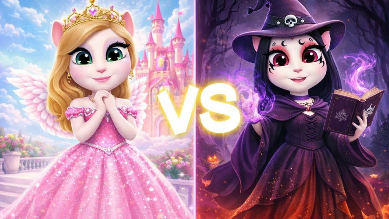Princess vs Witch Transformation – My Talking Angela 2 