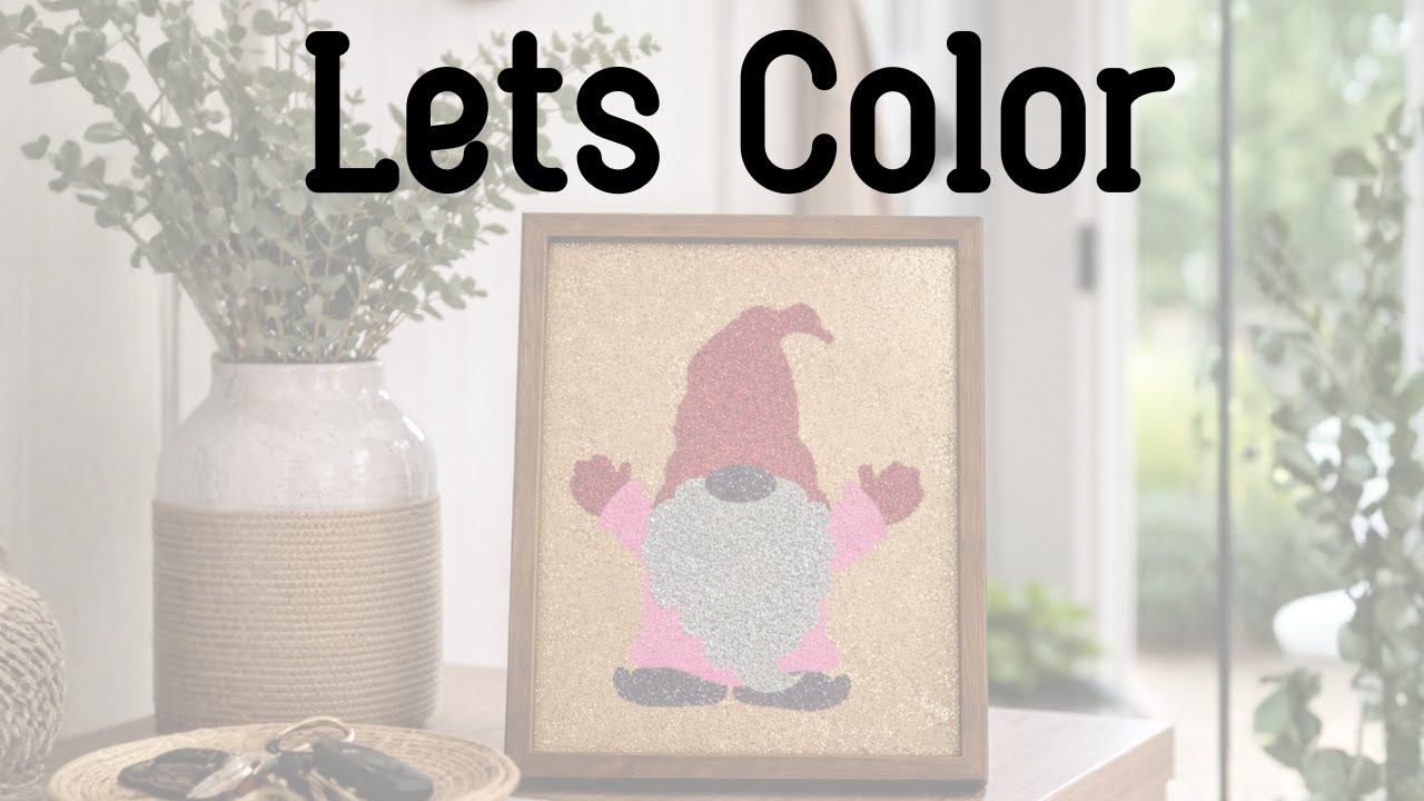 DIY Glitter Coloring Craft | Relaxing Creative Process Revealed