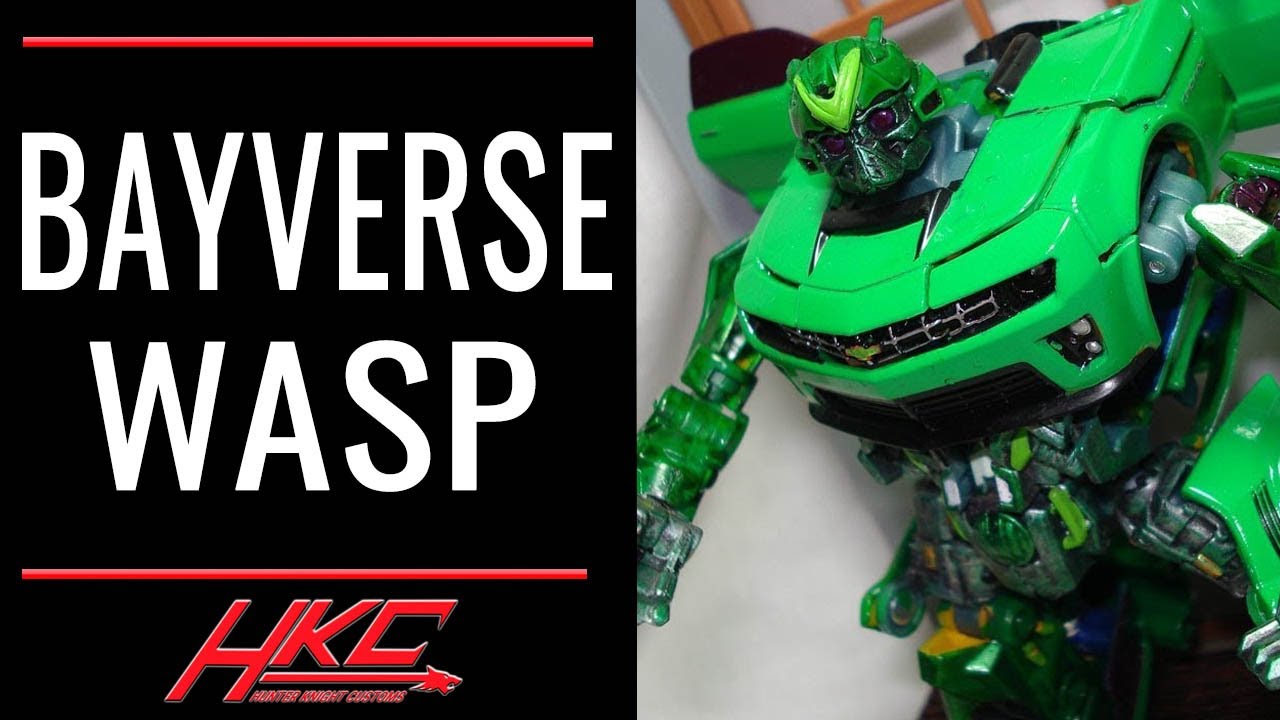 Кастомный Bayverse Wasp, перекрашенный в реалистичный зеленый Camaro — до Waspinator #Customtoys