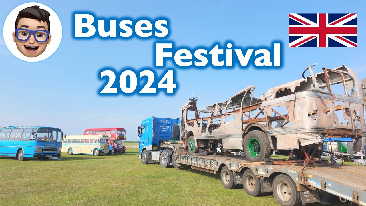 The Leyland Olympic travels to the Buses Festival in Sywell