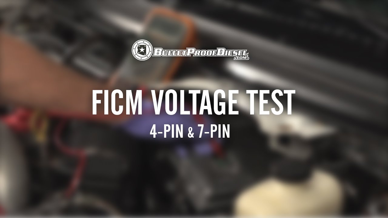 6.0L Power Stroke FICM Voltage Test; 4-pin and 7-pin