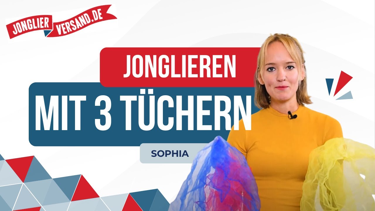 Jonglieren mit 3 Tüchern | Tutorial | Jongliertücher | Jonglierversand.de