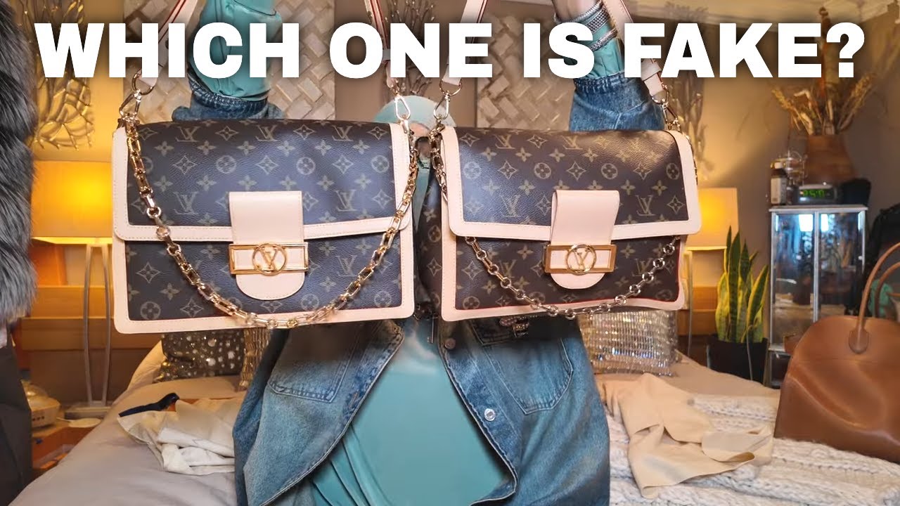 REAL VS FAKE - $5000 VS $400 - Can You Tell The FAKE | Louis Vuitton Dauphine Soft GM - Hard To Tell