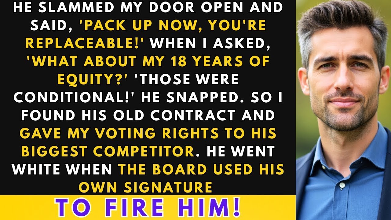 They Fired Me, Refused My Equity For 18 Years—So I Used Their Own Signature Against Them