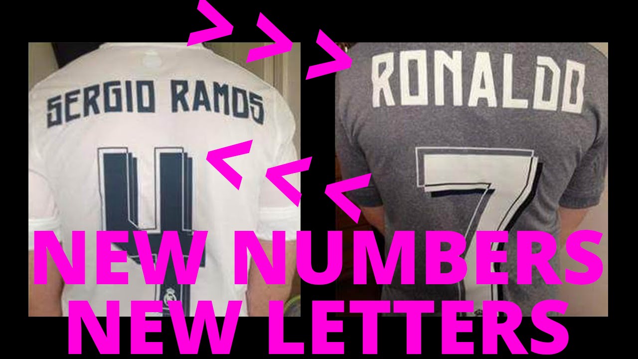 REAL MADRID 2015 2016 KIT TYPEFACE [NEW] [HD]