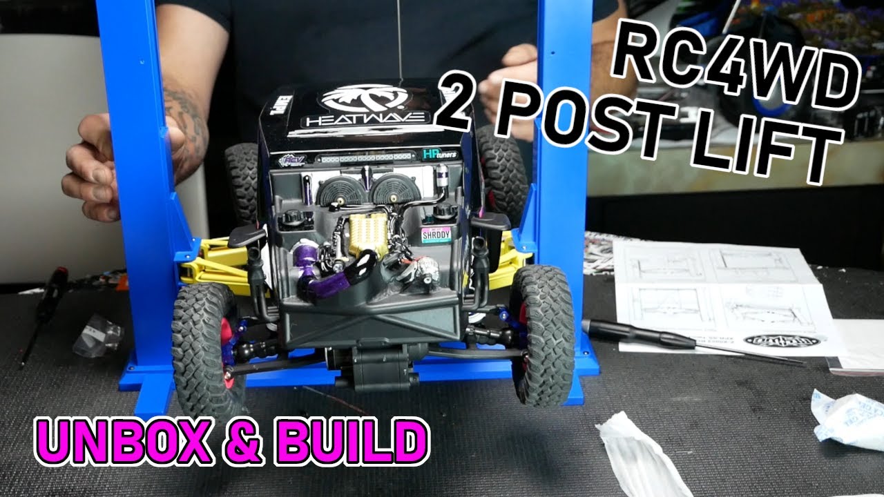 Двухстоечный автоматический подъемник RC4WD 1/10 BENDPAK XPR-9S: распаковка и сборка