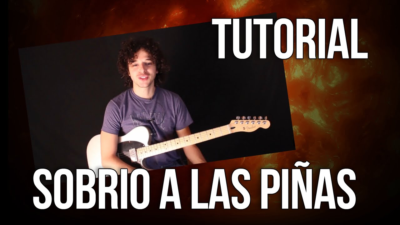 Como Tocar Sobrio a las Piñas de Divididos en Guitarra Electrica - Tutorial (Ricardo Mollo)