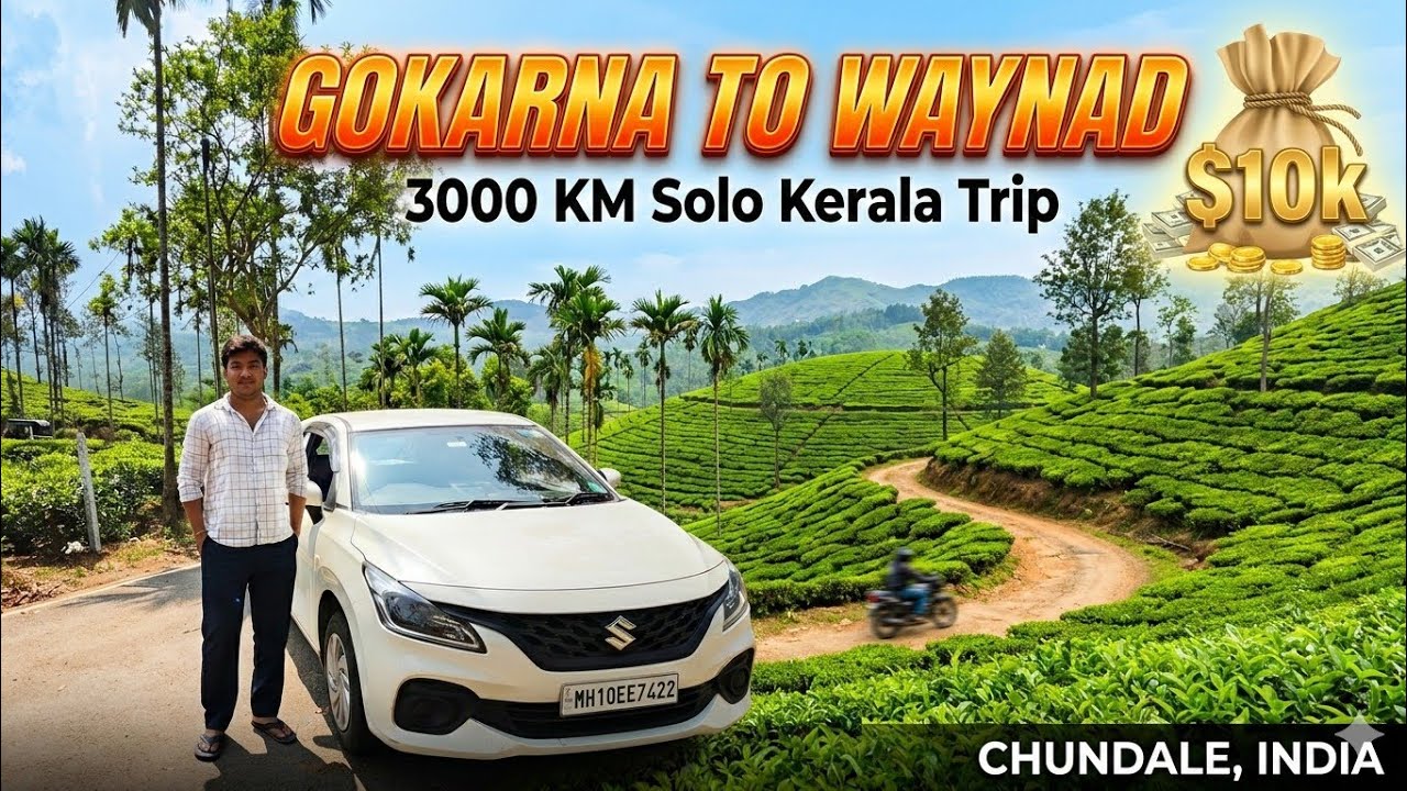 Gokarna to Wayanad 🛣️ | 3 Days Solo Drive Through Kerala | EP 2