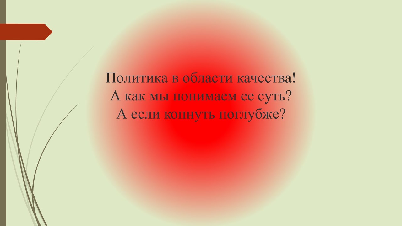 Политика в области качества