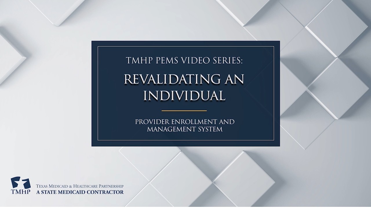 Revalidating An Individual